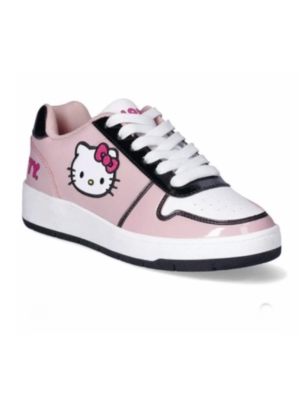 Hello Kitty Pink, White, And Black Casual Court Sneakers Size 8 Hello Kitty NEW